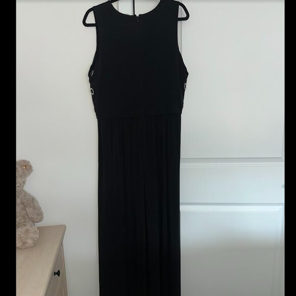 Michael Kors Black Maxi Dress XL NWT Sleeveless Elegant Minimalist Evening Dress - Picture 4 of 4
